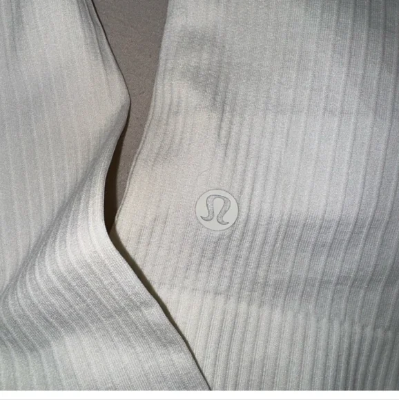 lululemon athletica Cream Ribbed Long-Sleeve Crop Top - Picture 6 of 12